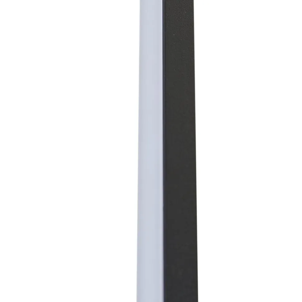 Lindby LED-væglampe Natsumi, sort, aluminium, 90 cm