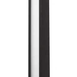Lindby LED-væglampe Neano, 80 cm, sort, metal, IP54