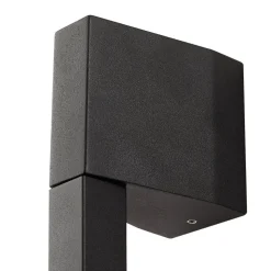 Lindby LED-væglampe Neano, 120 cm, sort, metal, IP54