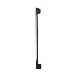 Lindby LED-væglampe Neano, 90 cm, sort, metal, IP54