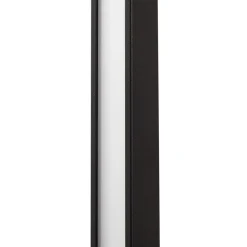 Lindby LED-væglampe Neano, 90 cm, sort, metal, IP54