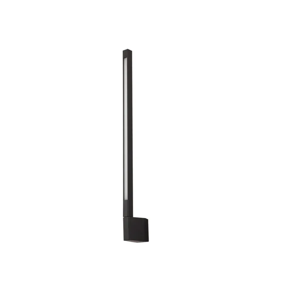 Lindby LED-væglampe Neano, 60 cm, sort, metal, IP54