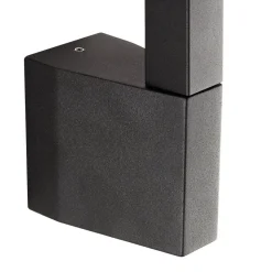 Lindby LED-væglampe Neano, 60 cm, sort, metal, IP54