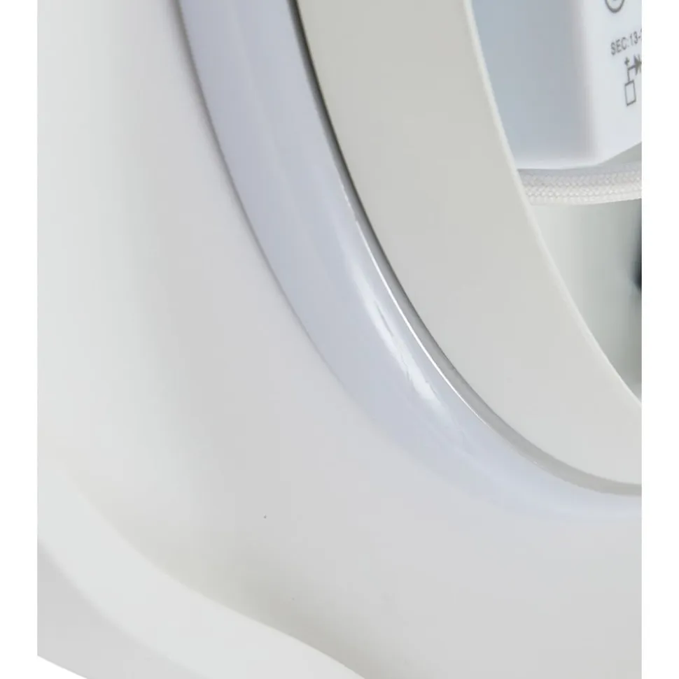 Lindby LED-væglampe Nielson, hvid, gips, 30 x 30 cm