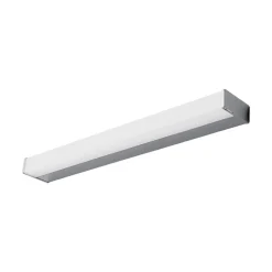 Lindby LED-væglampe Philippa, kantet, 59 cm, krom, IP44