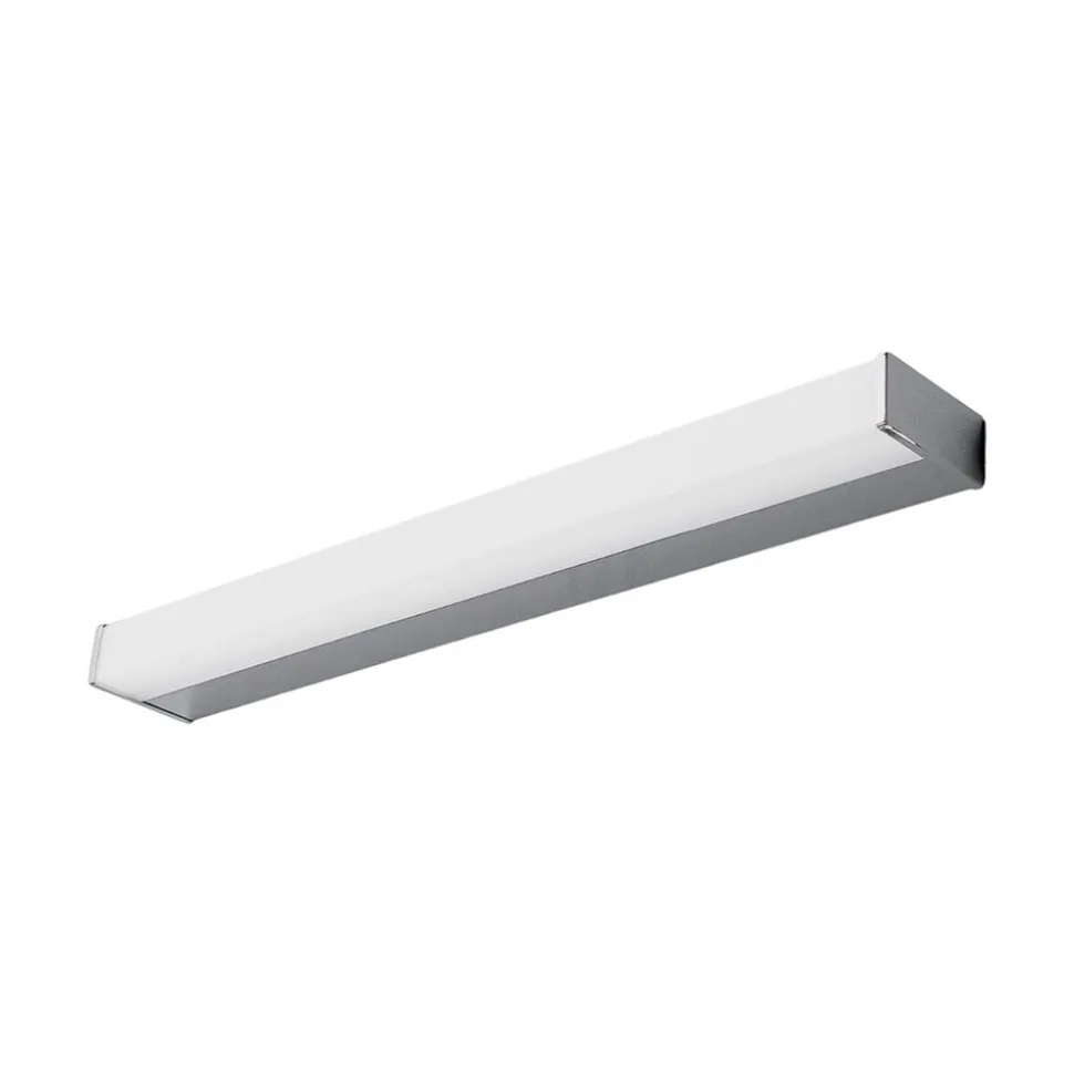 Lindby LED-væglampe Philippa, kantet, 59 cm, krom, IP44