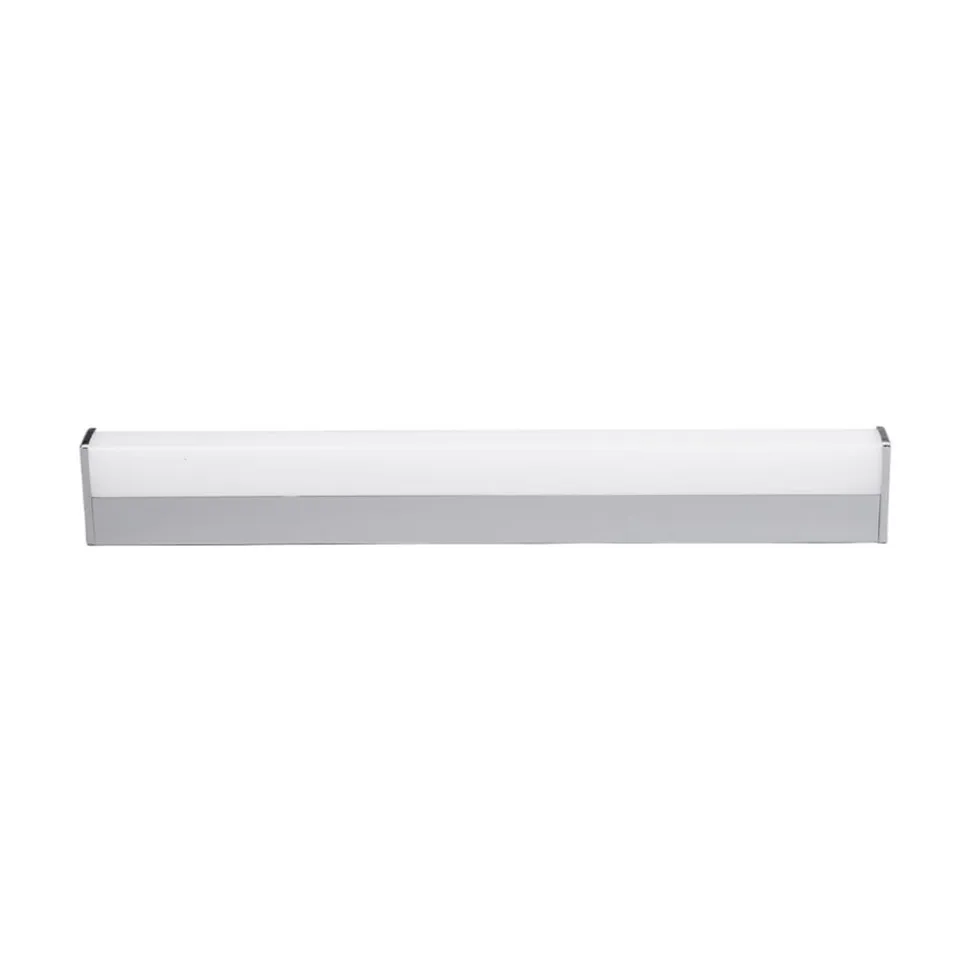 Lindby LED-væglampe Philippa, kantet, 59 cm, krom, IP44