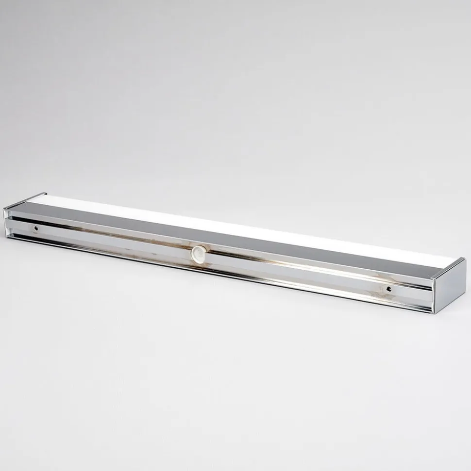 Lindby LED-væglampe Philippa, kantet, 59 cm, krom, IP44
