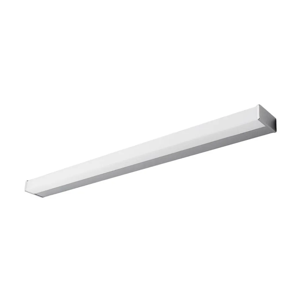 Lindby LED-væglampe Philippa, kantet, 89 cm, krom, IP44