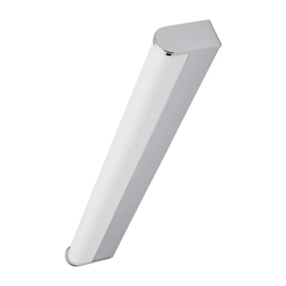 Lindby LED-væglampe Philippa, afrundet, 58 cm, krom, IP44