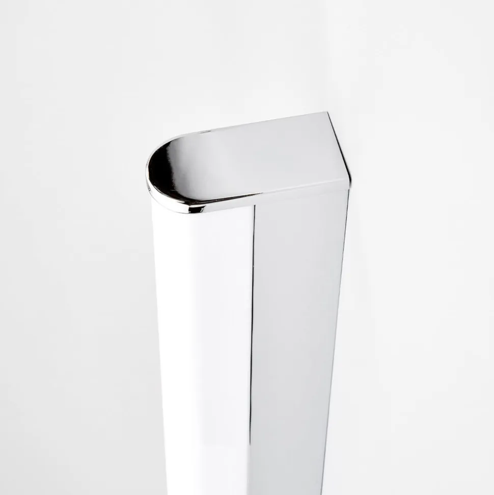 Lindby LED-væglampe Philippa, afrundet, 58 cm, krom, IP44