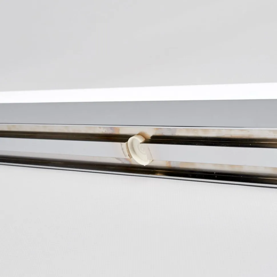 Lindby LED-væglampe Philippa, afrundet, 88 cm, krom, IP44