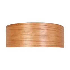 Lindby LED-væglampe Rafailia, bredde 23 cm, træ, 3.000 K