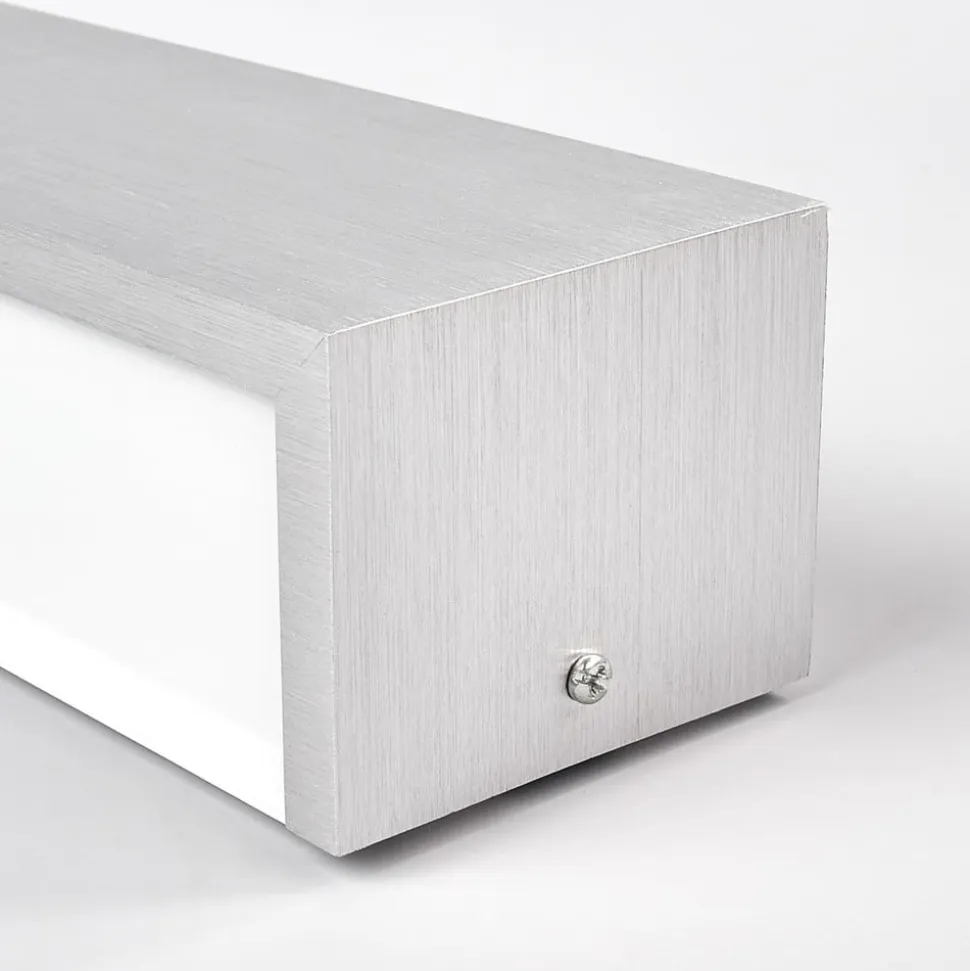 Lindby LED-væglampe Ranik, 40 cm, aluminiumsfarvet, metal
