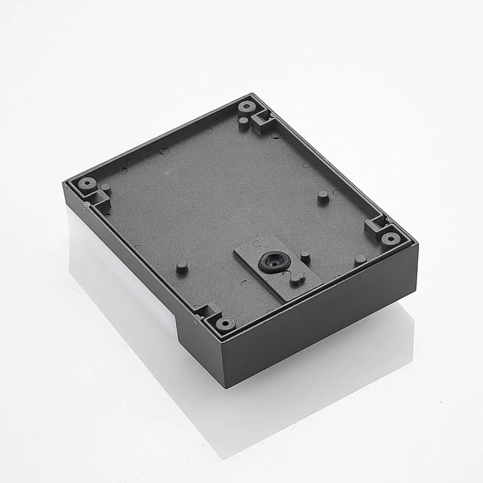 Lindby LED-væglampe Vanira, antracit, aluminium, sensor, IP54