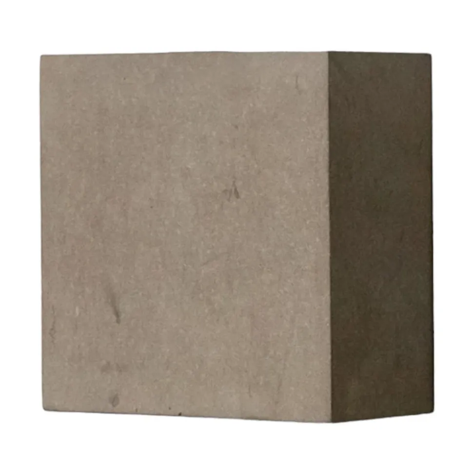 Lindby LED-væglampe Yva, grå, beton, 13 x 13 cm, op/ned