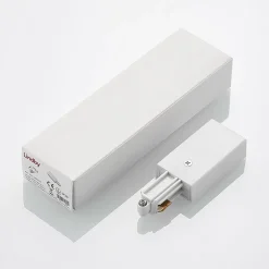 Lindby Linaro end feed, hvid, 1-faset system