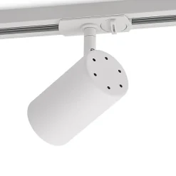 Lindby Linaro skinnespot, GU10, Ø 6 cm, hvid, 1-faset