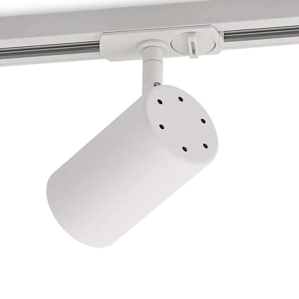 Lindby Linaro skinnespot, GU10, Ø 6 cm, hvid, 1-faset