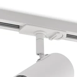 Lindby Linaro skinnespot, GU10, Ø 6 cm, hvid, 1-faset