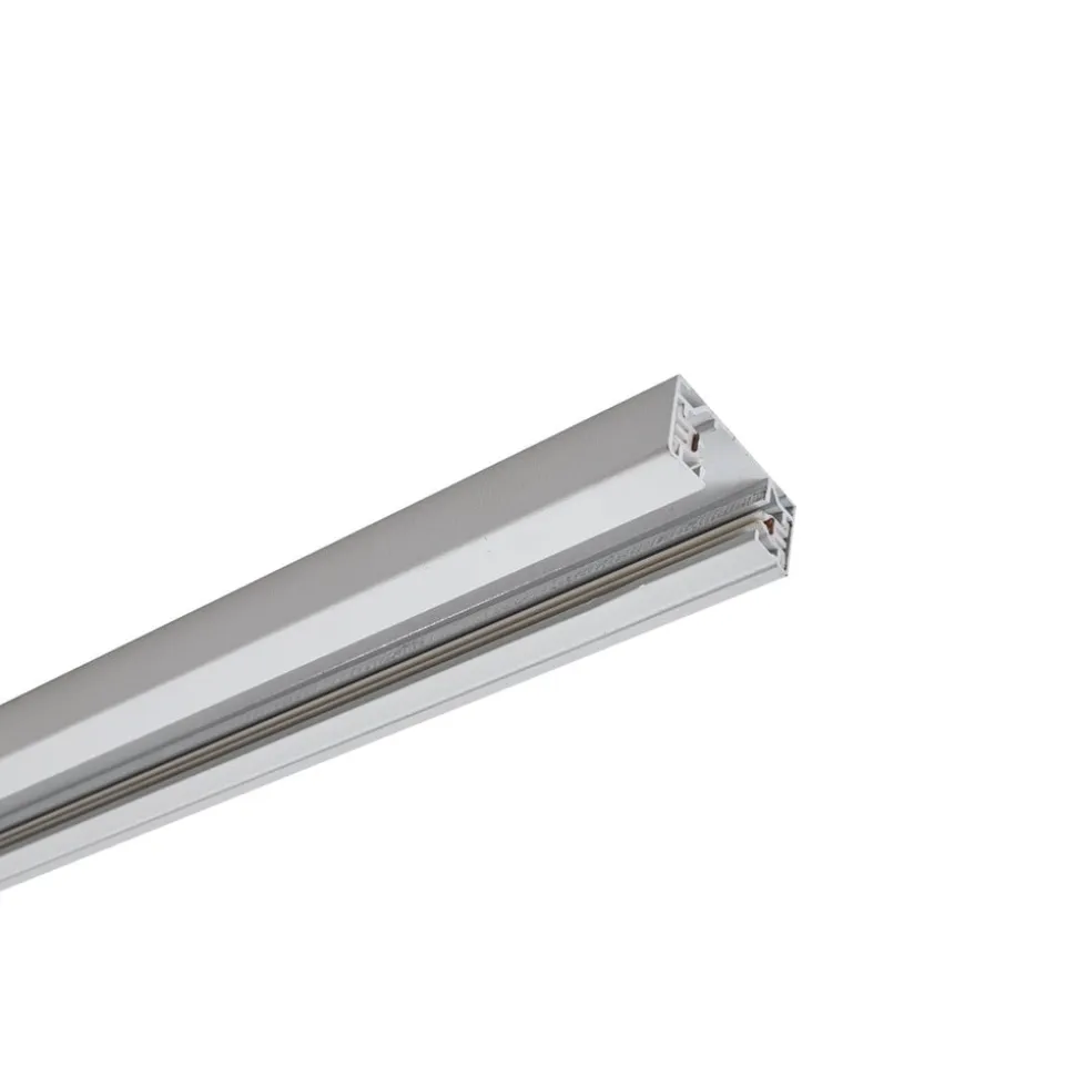 Lindby Linaro strømskinne, 2 m, hvid, 1-fase skinne