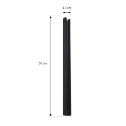 Lindby Linaro strømskinne, 50 cm, sort, 1-fase skinne