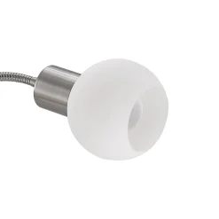 Lindby Lioma væglampe med fleksibel arm, nikkel