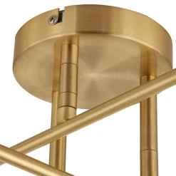 Lindby loftlampe Aloria, 6 lyskilder, guld, metal, E27