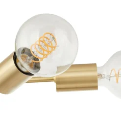 Lindby loftlampe Aloria, 6 lyskilder, guld, metal, E27