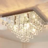 Lindby loftlampe Annica, kantet, krom, metal, 42 cm