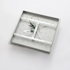 Lindby loftlampe Annica, kantet, krom, metal, 42 cm