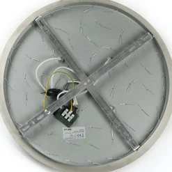 Lindby loftlampe Annica, rund, krom, metal, Ø 46cm