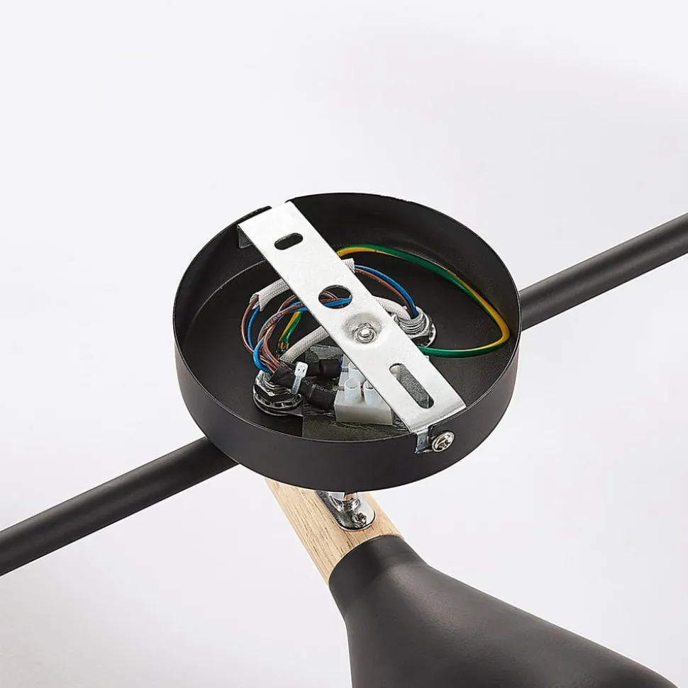 Lindby loftlampe Arina, 53 cm, sort, 3 lyskilder, E14