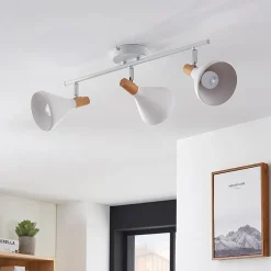 Lindby loftlampe Arina, 53 cm, hvid, 3 lyskilder, E14