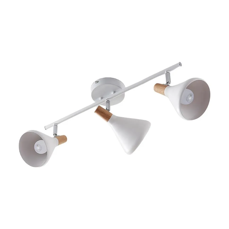Lindby loftlampe Arina, 53 cm, hvid, 3 lyskilder, E14