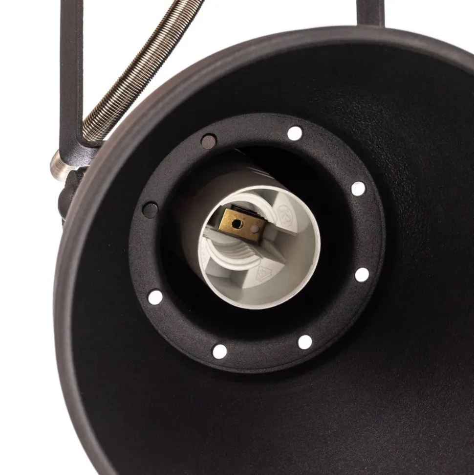 Lindby loftlampe Aylis, 3 lyskilder, 60 cm, sort, træ, E14