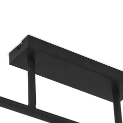 Lindby loftlampe Biscala, 5flg, sort/opal