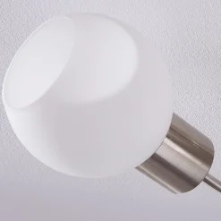 Lindby loftlampe Ciala, 3-lys, nikkelfarvet, glas