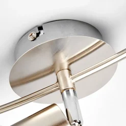 Lindby loftlampe Elaina, 50 cm, 3 lyskilder, nikkel, glas, E14