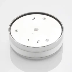 Lindby Loftlampe Flavi, Ø 28 cm, krom, glas, IP44, E27