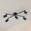 Lindby loftlampe Joffrey, 78 cm, sort, 5 lyskilder, GU10