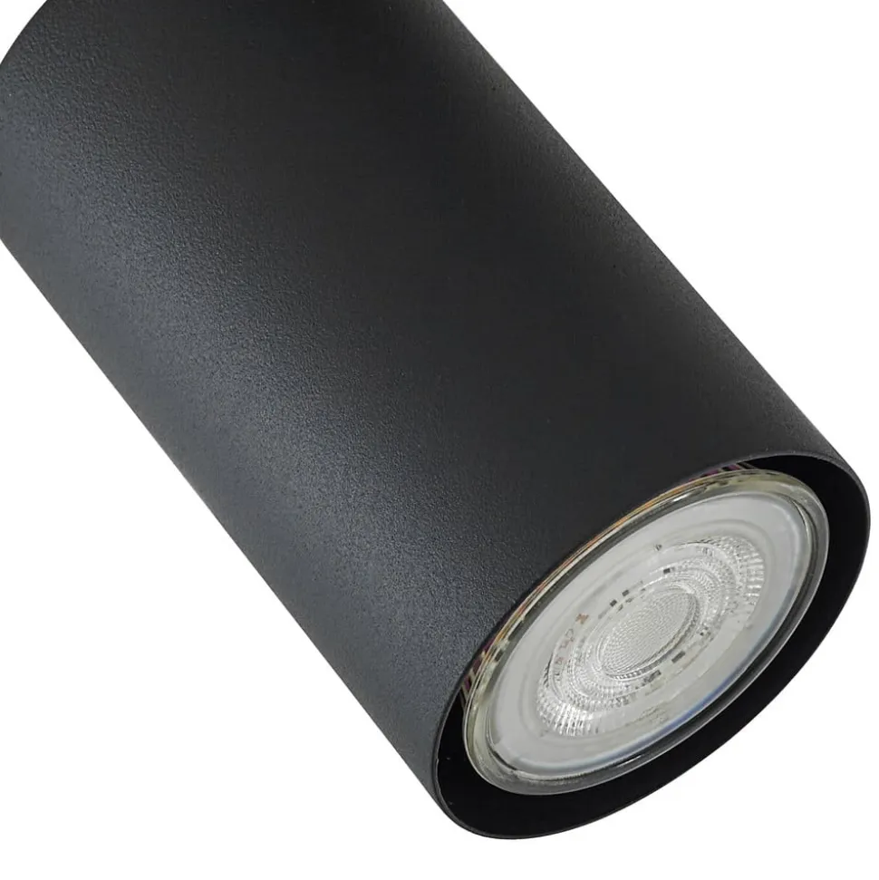 Lindby loftlampe Joffrey, 78 cm, sort, 5 lyskilder, GU10