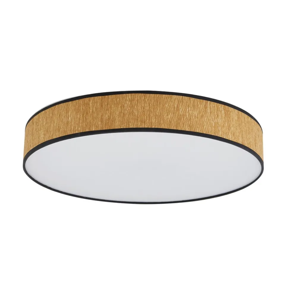 Lindby loftlampe Jutis, beige, tang, Ø 50 cm