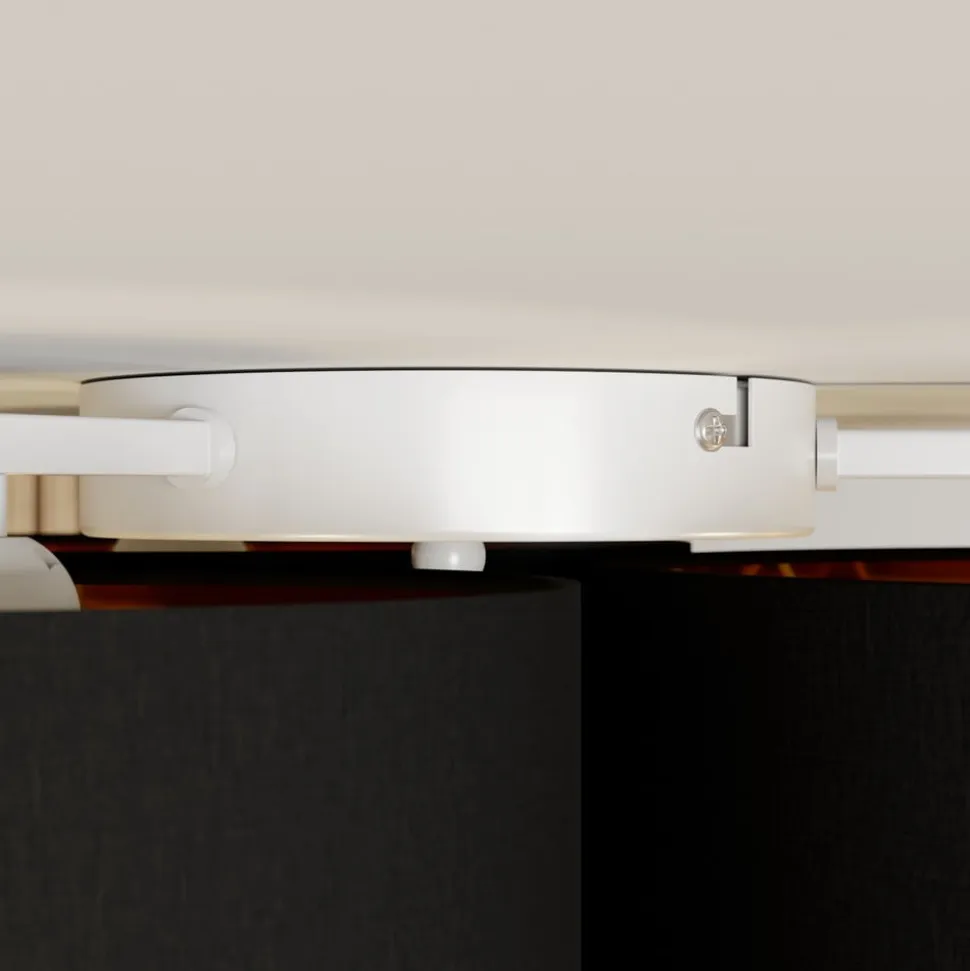 Lindby loftlampe Laurenz, 3 lyskilder, sort/guld, tekstil