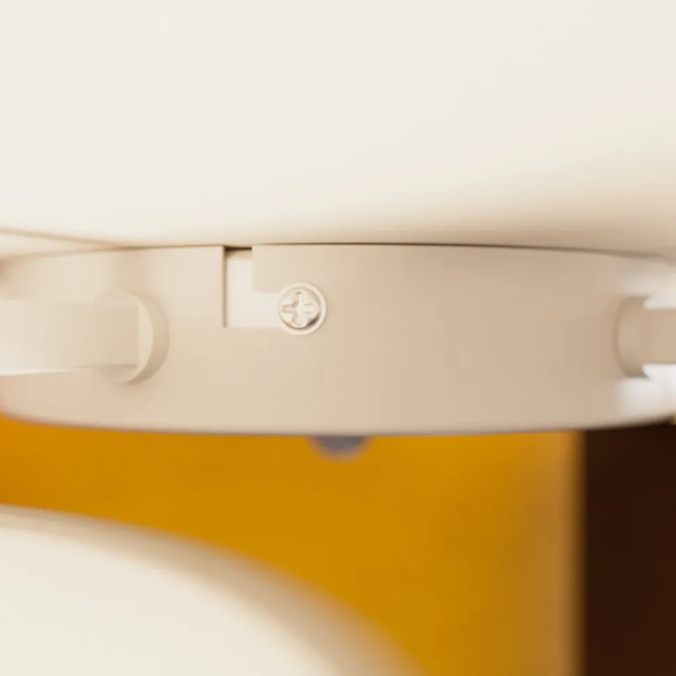 Lindby loftlampe Laurenz, 5 lyskilder, 93 cm, rød/gul, tekstil