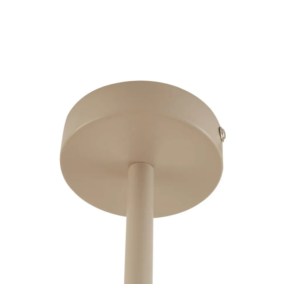 Lindby loftlampe Marilou, beige, 4 lyskilder, Ø 70 cm
