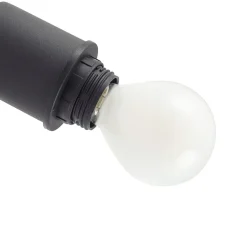 Lindby loftlampe Netty, 4 lyskilder, grå, glas