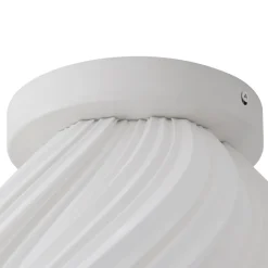 Lindby loftlampe Nuvia, højde 32 cm, hvid, 3D-print