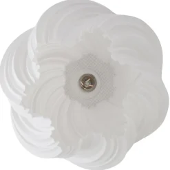 Lindby loftlampe Nuvia, højde 32 cm, hvid, 3D-print