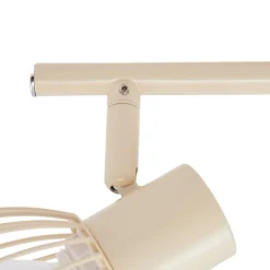 Lindby loftlampe Piena, beige, 6 lyskilder, metal, 150 cm
